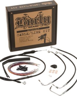Extended Control Kit for 16" Ape Hangers Black