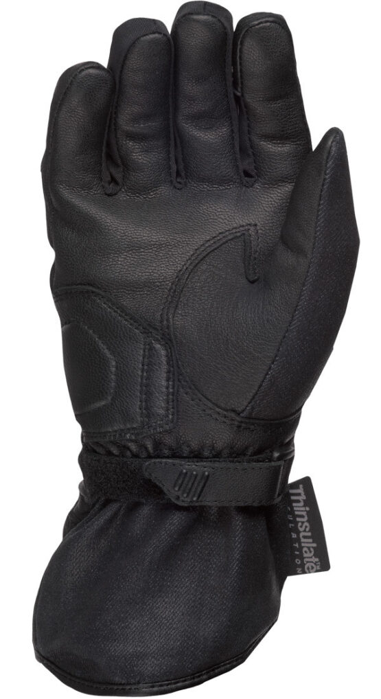 Women's Black Rose Riding Gloves Black Large - Image 2