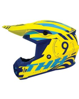 THH T730X Twister Youth Helmet Yellow/Blue Medium