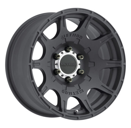MR308 Roost 17x8.5 0mm Offset 6x5.5 106.25mm CB Matte Black Wheel - Image 2