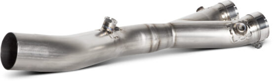 Akrapovic Titanium Link Pipe Silver Fits 17-21 Yamaha FZ-10 MT-10