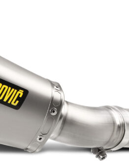 Akrapovic Titanium Slip-On Exhaust w/ Link Pipe Silver Fits Kawasaki ZX10R