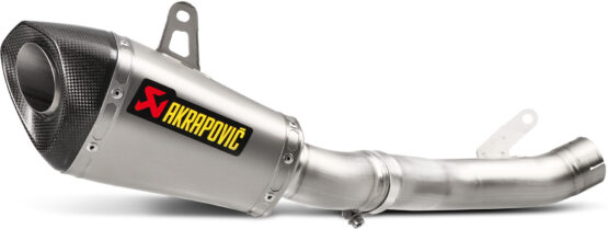Akrapovic Titanium Slip-On Exhaust w/ Link Pipe Silver Fits Kawasaki ZX10R