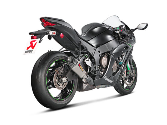 Akrapovic Titanium Slip-On Exhaust Silver Fits 16-20 Kawasaki ZX10R - Image 4