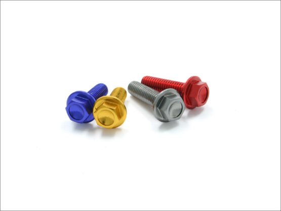Aluminum Flange Bolts Gold M6X20mm 20/Pk - Image 2