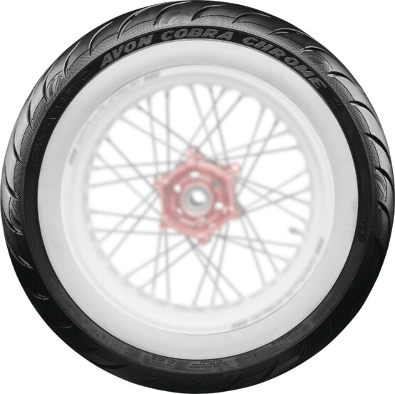 Whitewall Cobra Chrome AV91 Front Tire MT90B16