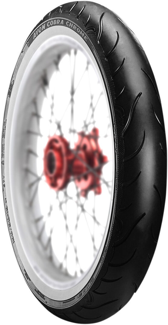 Whitewall Cobra Chrome AV91 Front Tire 120/70-21