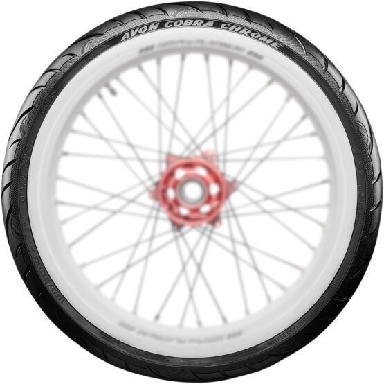 Whitewall Cobra Chrome AV91 Front Tire 120/70-21 - Image 3