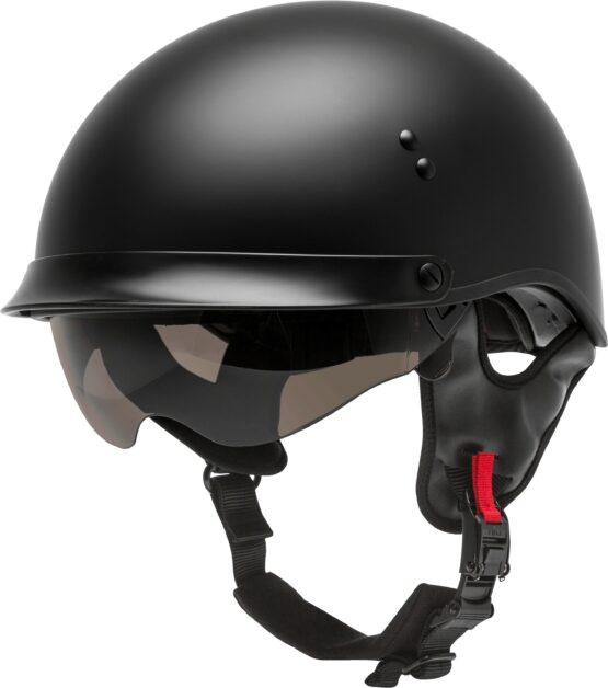GMAX HH-65 Full Dressed Half Helmet Matte Black XL