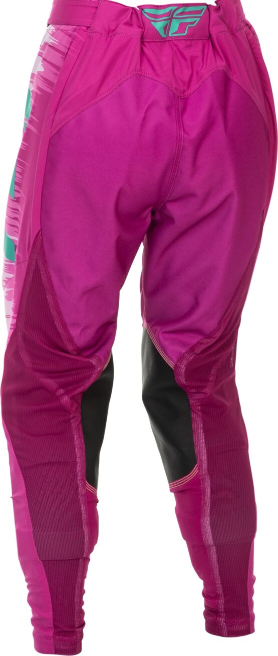 Fly Racing Women's Lite Pants Pink/Turquoise US 09/10 - Image 3