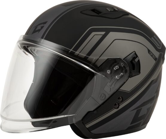 GMAX OF-87 Duke Open Face Helmet Matte Black/Grey XL