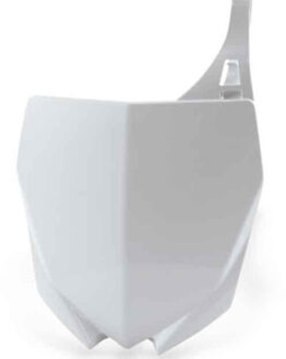 Front Number Plate - White