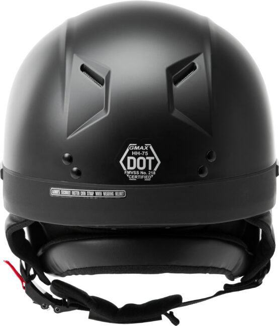 GMAX HH-75 Half Helmet Matte Black XS - Image 5