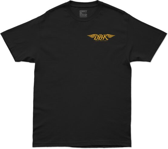 DBK Goldwings Tee Black 2X-Large Men's Short Sleeve Shirt