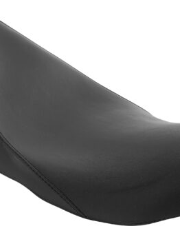 Danny Gray Shorthop 2-Up Leather Seat Black Fits 08-20 Harley Touring