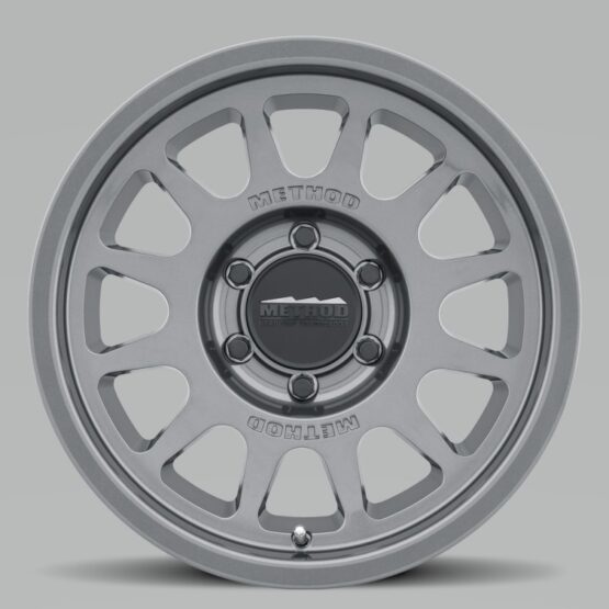 MR703 17x8.5 0mm Offset 6x135 87mm CB Gloss Titanium Wheel - Image 2