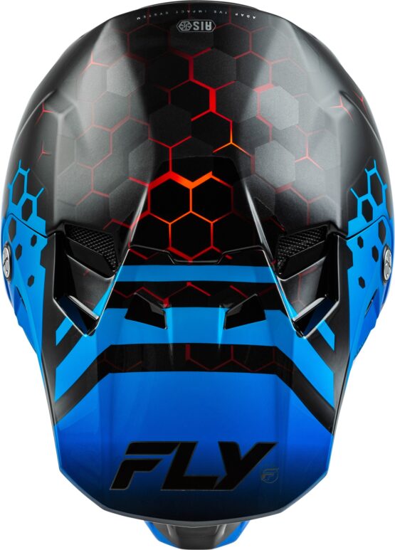 Fly Racing Formula CC Tektonic Helmet Black/Blue/Red Medium - Image 4