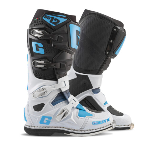 Gaerne SG12 Limited Edition Boot Black White Blue Size 11