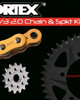 V3 Chain & Sprocket Kit Gold RX Chain 520 16/41 Hardcoat Aluminum