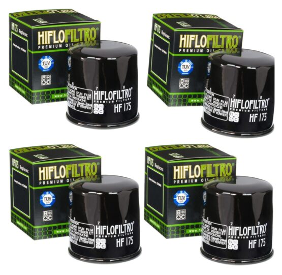 HF175 Oil Filter - Black - 4 Pack