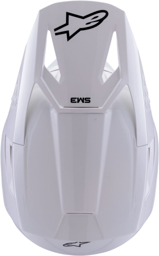 Alpinestars SM3 Solid Helmet White Gloss Medium - Image 5