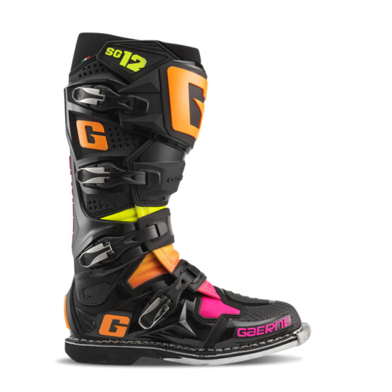 Gaerne SG12 Limited Edition Boot Black/Orange/Pink Size 10 - Image 7