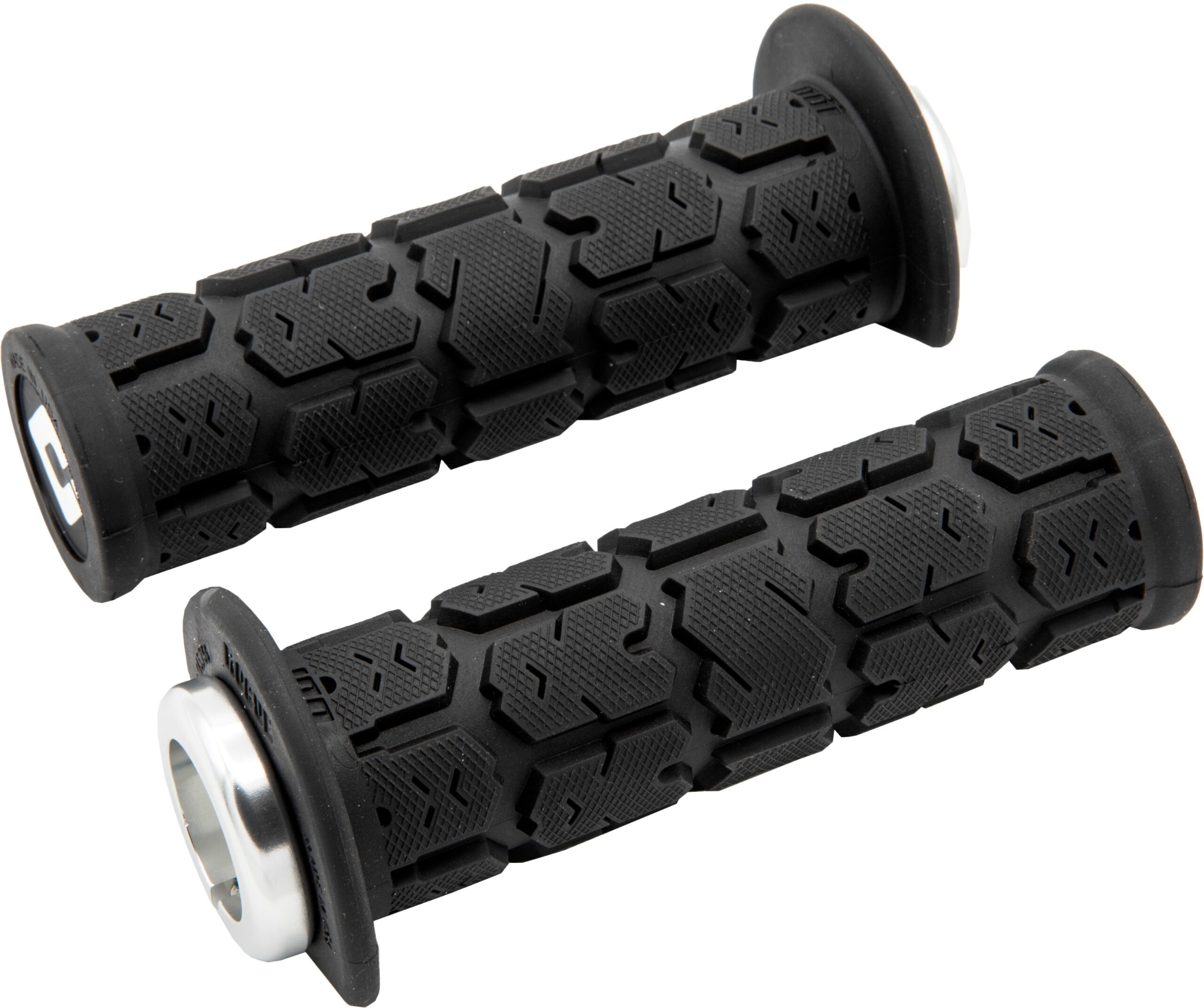 ODI Rogue Lock-On Grips Black/Silver 125mm ATV PWC - Image 3
