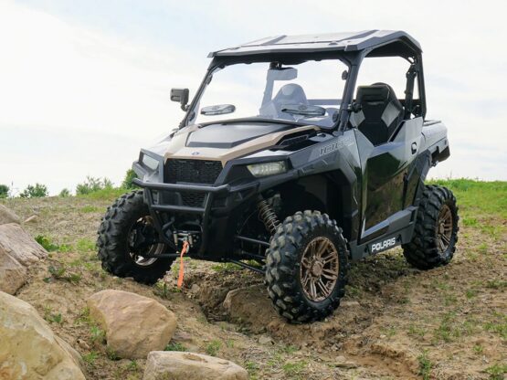 Spike Full Vented Hard-Coated Poly Windshield Clear For Polaris General 1000 - Image 4