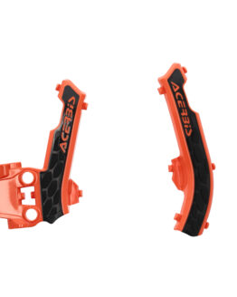 Acerbis X-Grip Frame Guards Orange/Black For KTM, Husqvarna, GasGas 50cc