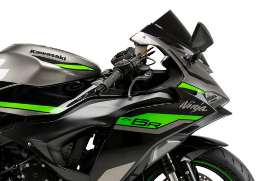 Puig Z-Racing Windscreen Dark Smoke For Kawasaki ZX-6R 2024 - Image 3