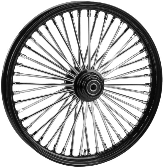 HardDrive 48-Spoke Black Front Wheel 26x3.5 in. Flat Hub 25mm Axle
