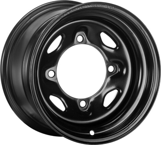 Sedona Steel Wheel 12x7 4/156 4+3 Black 14mm ATV/UTV - Image 2