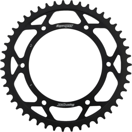 Supersprox Steel Rear Sprocket 47T Black Fits 97-15 BMW Aprilia