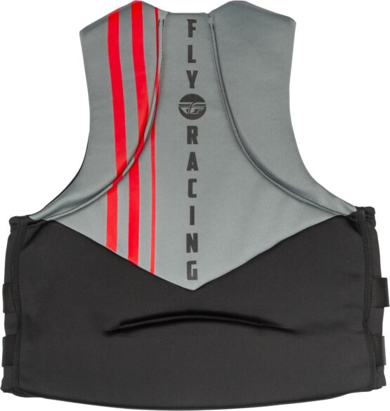 Fly Racing Neoprene Flotation Vest Black/Grey/Red Large - Image 2