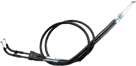 Motion Pro Throttle Push-Pull Cable Set Black For Kawasaki KLR650 2008-2015