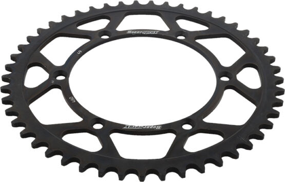 Supersprox Steel Rear Sprocket 49T Black Fits 82-17 Kawasaki Suzuki - Image 2