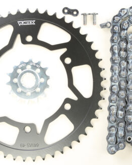 V3 Chain & Sprocket Kit Black SX Chain 520 14/49 Black Steel