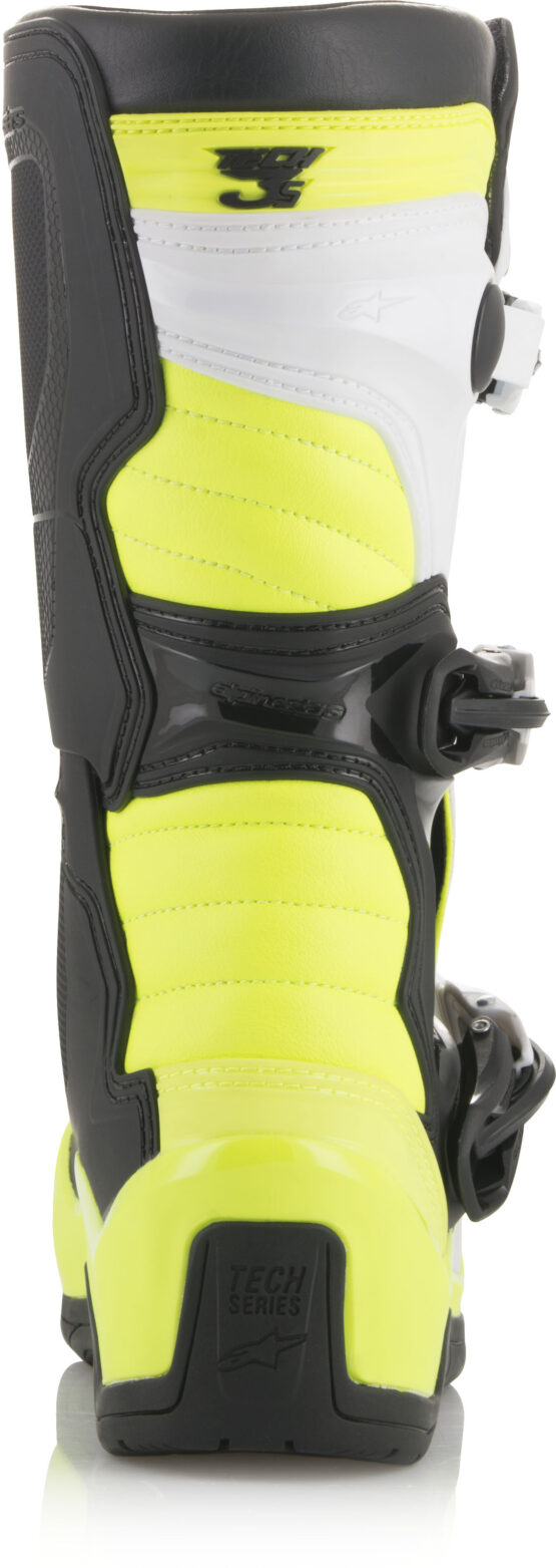Tech 3S Boots Black/White/Yellow Size 7 - Image 5