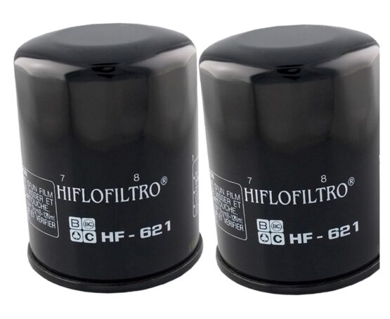 HF621 Oil Filter - Black - 2 Pack