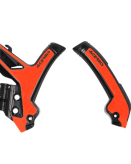 Acerbis X-Grip Frame Guards Black/Orange For KTM EXC-F SX SX-F XC XC-W 23-24