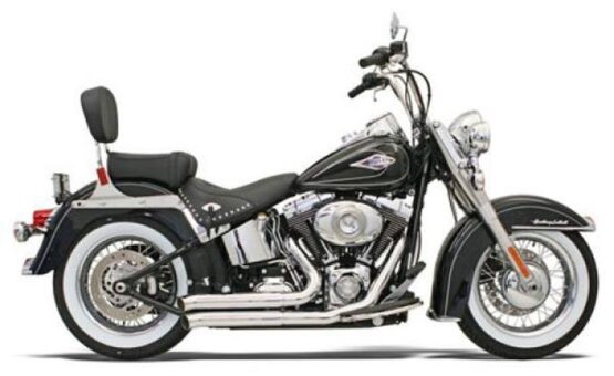 Bassani FireSweep Chrome Exhaust System Fits 86-16 Harley FXS FXST FLS FLST