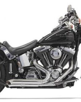 Bassani Pro Street Chrome Turn Out Exhaust System Fits 86-16 Harley FXS FXST