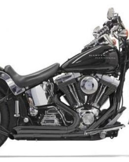 Bassani Pro Street Turn Out Exhaust Black w/ Baffles Fits 86-16 Harley FXS