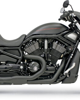Bassani Road Rage Black Short 2-1 Exhaust System For 07-16 Harley Vrod