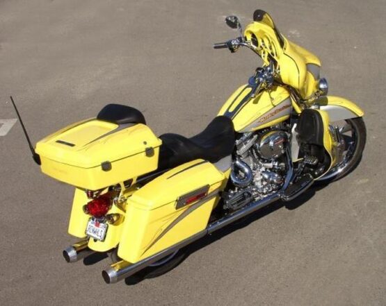 4" Chrome Megaphone Dual Slip On Exhaust Std - Image 2
