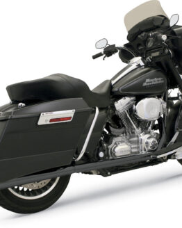 Bassani 4" Black Megaphone Slip-On Exhaust for '95-'16 H-D Touring