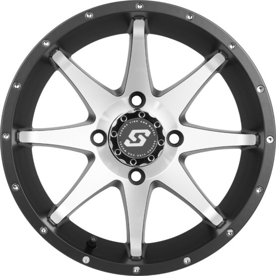 Sedona Storm Wheel 14x7 4+3 Satin Black 4/156 Aluminum Rim - Image 2