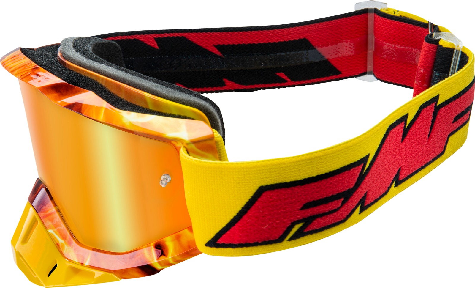 FMF PowerBomb Spark Goggles w/ Red Mirror Lens - Image 3