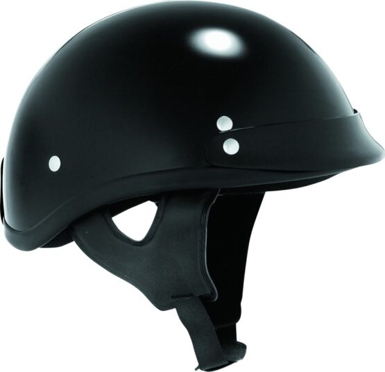 Skid Lids Traditional Half Helmet Black - Medium