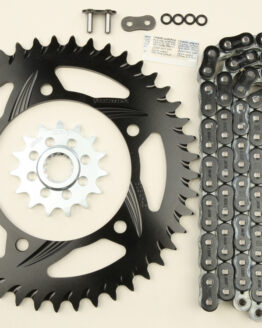 V3 Chain & Sprocket Kit Black RX Chain 520 15/45 Hardcoat Aluminum